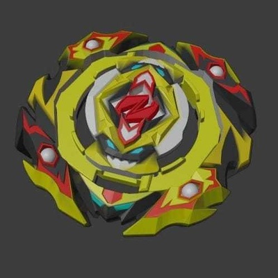 db beyblade quantum zeus alfinete 3d print model - Mito3D