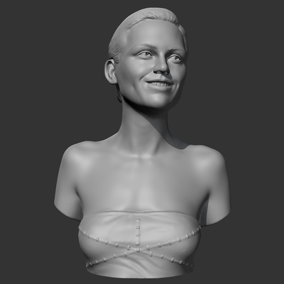 kirsten dunst 3d impresión modelo forma alfiler personaje 3d print model - Mito3D