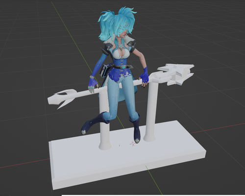 evie paladinler iğne şekli 3d print model - Mito3D