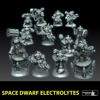 space dwarf electrolytes pinshape sharedog 3d print model - Mito3D