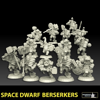 espaço anão berserkers alfinete registro compartilhado 3d print model - Mito3D