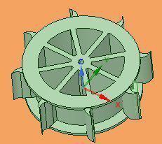 water wheel pinshape 3d-design 3d print model - Mito3D