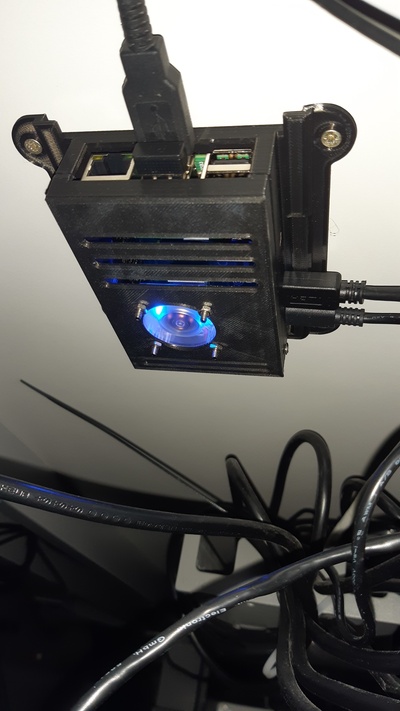 enchufe caso funda frambuesa pi 4 ventilador forma alfiler raspberry 3d print model - Mito3D