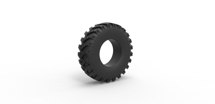 diecast military ural tire oi-25 scale 1 to 25 pinshape 3d print model - Mito3D