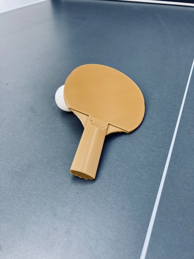ping pong paddle pinshape ping-pong 3d print model - Mito3D