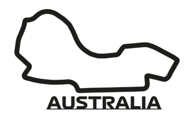 formula 1 australia track wall art pinshape f1 3d print model - Mito3D