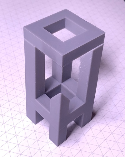 impossible tower optical illusion pinshape optical-illusion 3d print model - Mito3D