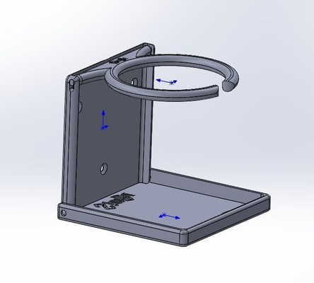 pliant tasse titulaire soutien bouilloire verre tutucu forme d'épingle 3d print model - Mito3D