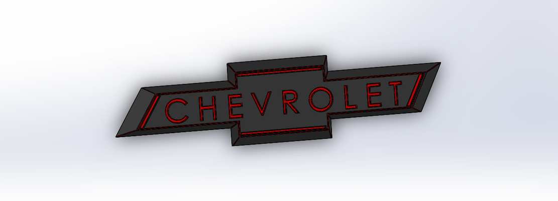 rear chevy emblem pinshape 3d print model - Mito3D