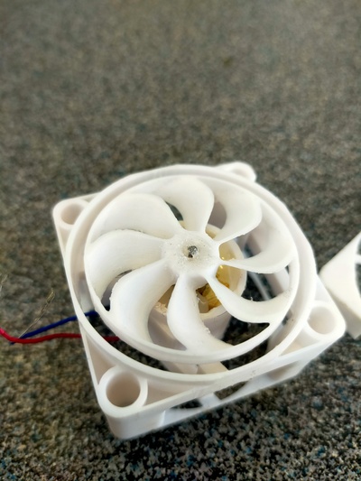 ventilador caso bainha alfinete faça 3d print model - Mito3D