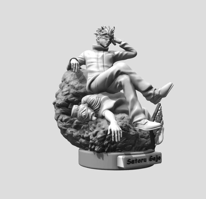 satoru gojo jiujitsu kaisen figurilla forma alfiler 3d print model - Mito3D