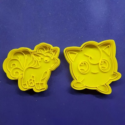 jigglypuff vulpix forma spillo cookie cutters 3d print model - Mito3D