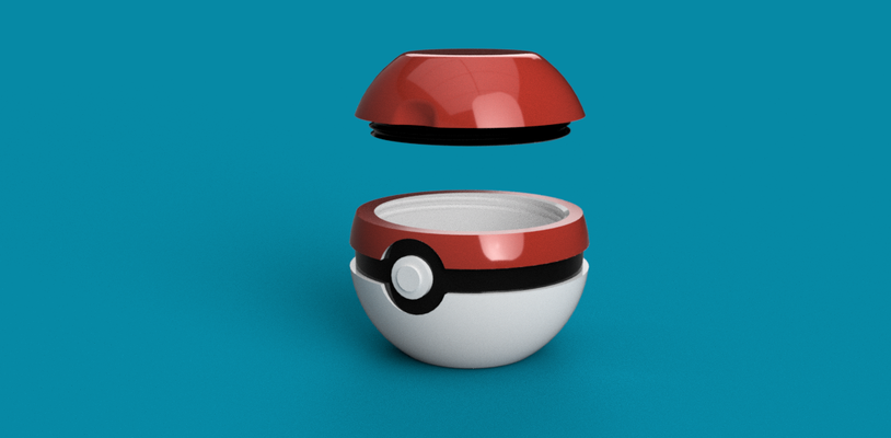 pokeball collegamento to acquisto is in discription forma spillo pokemon 3d print model - Mito3D