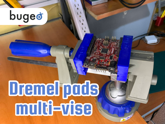 dremel pads multi vise pinshape 3d print model - Mito3D