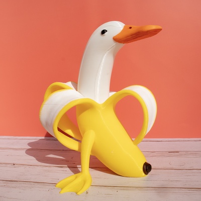 banane ente pinshape kunst 3d print model - Mito3D