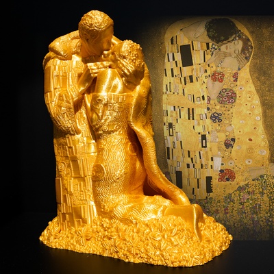 klimt the kuss no unterstützung pinshape kunst 3d print model - Mito3D