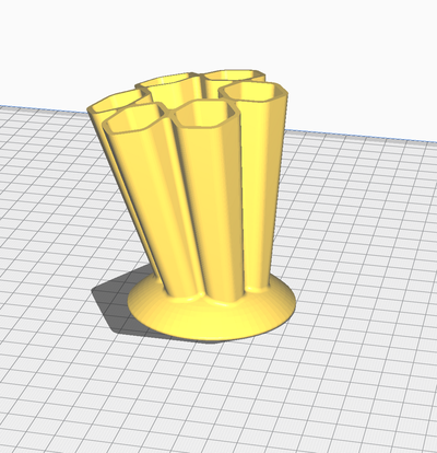 elegante lápis panela alfinete pencil holder 3d print model - Mito3D