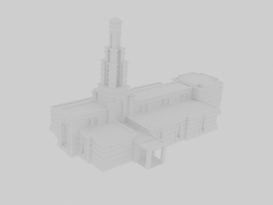 accra ghana temple lds pinshape 3d print model - Mito3D