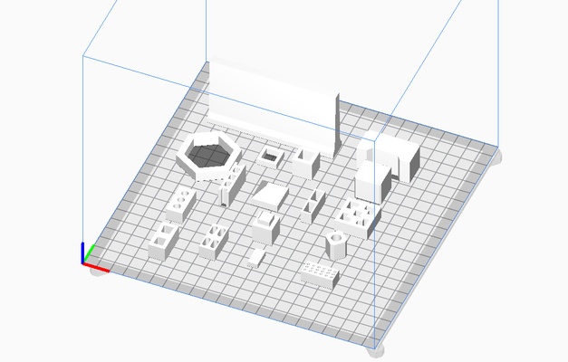 mini mattone calcestruzzo bloccare forma spillo blocchi 3d print model - Mito3D