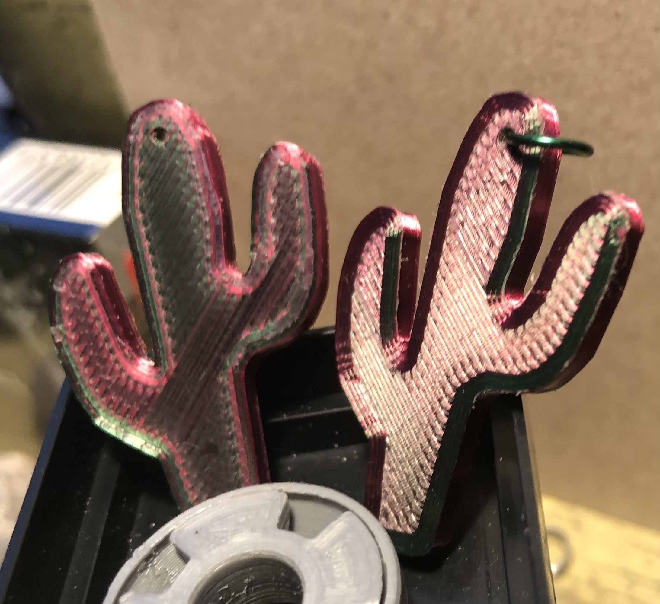 madre cactus gioielleria forma spillo earrings 3D print model - Mito3D