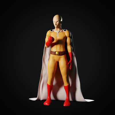 one punch man pinshape one-punch-man 3d print model - Mito3D