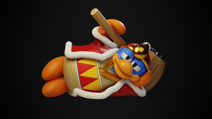 re dedede distruggere bros definitivo forma spillo smash ultimate 3d print model - Mito3D