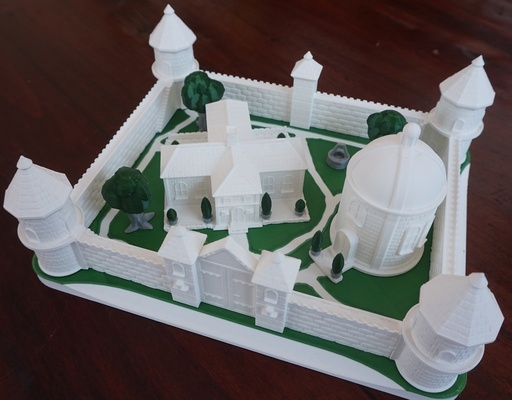 roman style fortaleza assentamento alfinete romano 3d print model - Mito3D