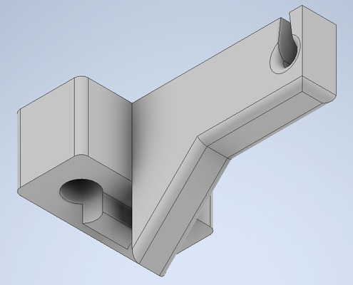 créalité ender 3 filament guider forme d'épingle creality v2 3d print model - Mito3D