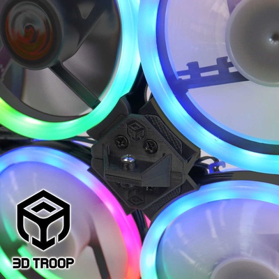 ventilador montagem alfinete fã 3d print model - Mito3D