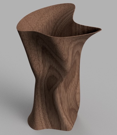 fleur vase forme d'épingle 3d print model - Mito3D