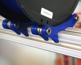 8020 live spool holder pinshape shoulder screw heat insert filament cam follower ball bearing 3d print model - Mito3D