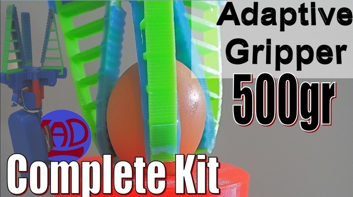 adaptatif gripper improved version arduino code forme d'épingle 3d print model - Mito3D