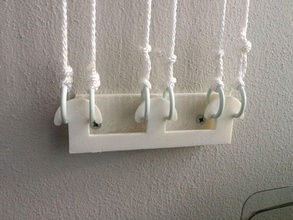hook clotheslines pinshape clothes hanger clothesline 3d print model - Mito3D