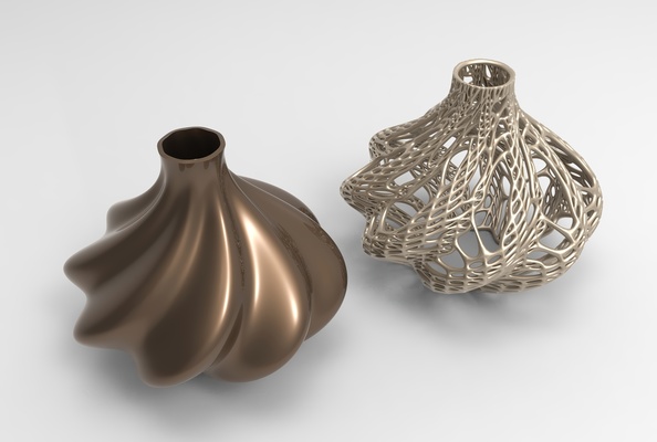 vaso voronoi 11 alfinete 3d print model - Mito3D