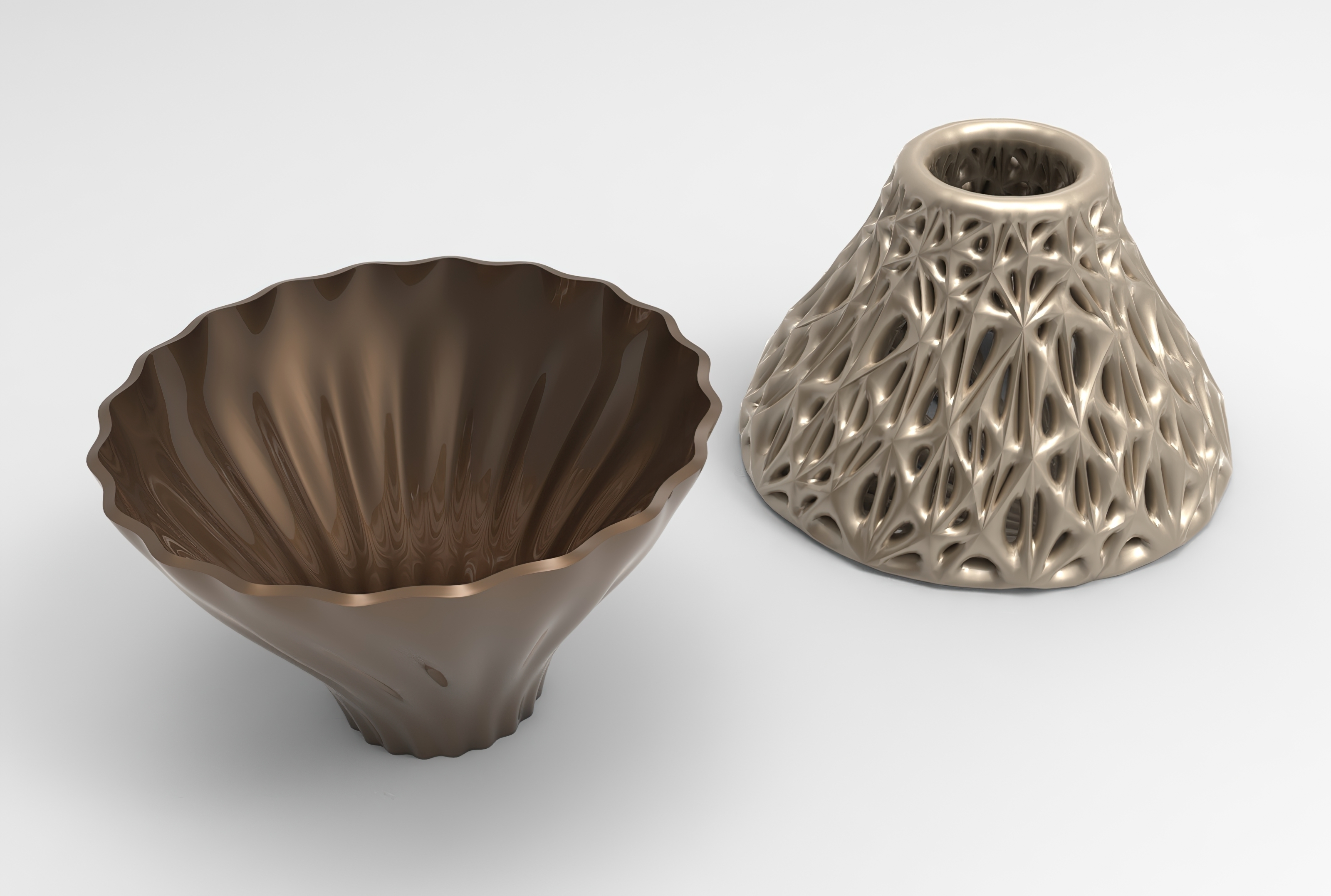 vaso voronoi 38 forma spillo 3D print model - Mito3D