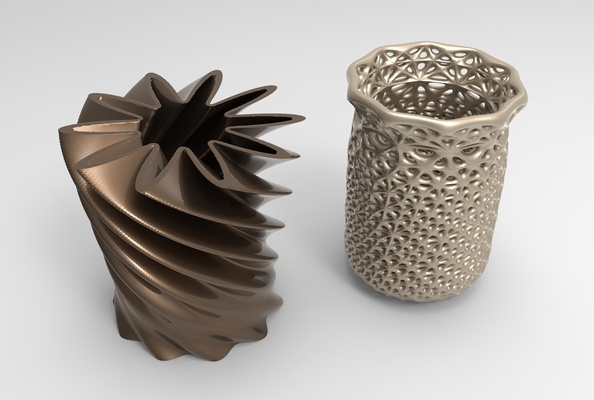 vaso voronoi 44 alfinete 3d print model - Mito3D