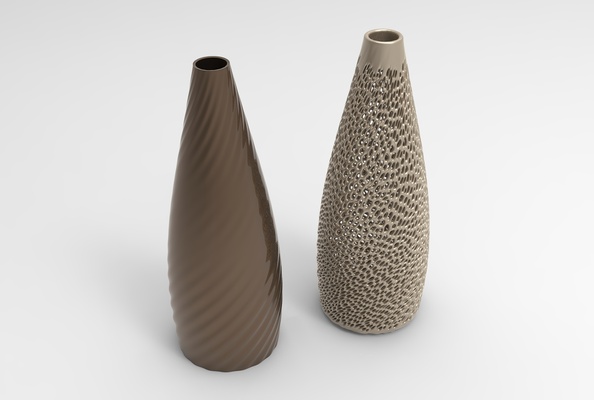 vaso voronoi 65 forma spillo 3d print model - Mito3D