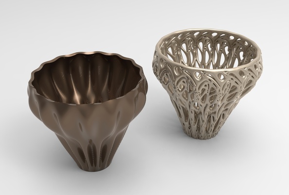 vaso voronoi 73 alfinete 3d print model - Mito3D