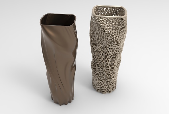 vase voronoi 80 pinshape 3d print model - Mito3D