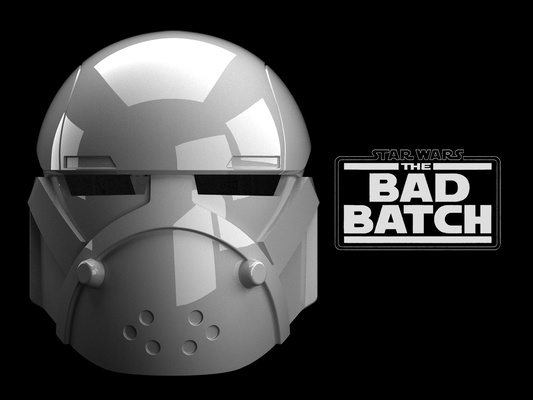 wrecker helmet bad batch pinshape starwars 3d print model - Mito3D