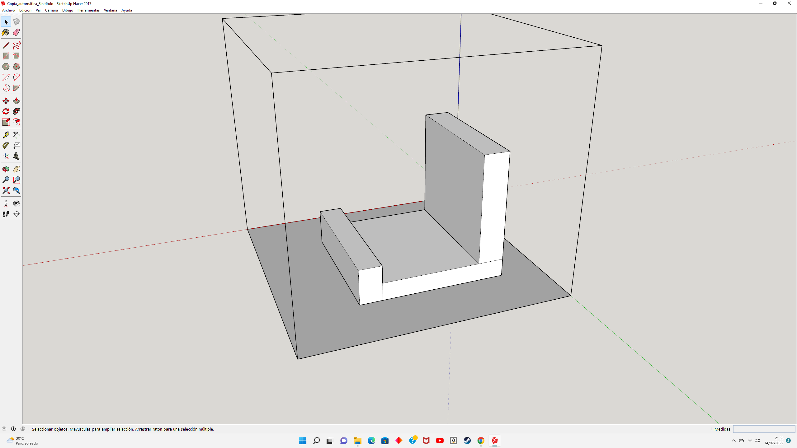 soporte movil forma alfiler 3D print model - Mito3D