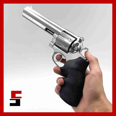 revólver ruger gp100 suporte prática treinamento alfinete pistola 3d print model - Mito3D