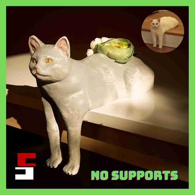 gato plantador maceta memes forma alfiler 3d print model - Mito3D