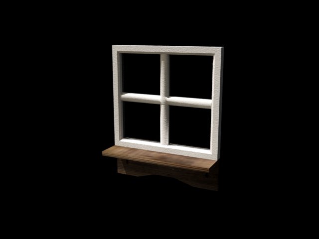 finestra+ripiano pinshape finestra mensola 3D print model - Mito3D