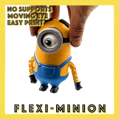 minion flexi articulated minions despicable me pinshape 3d print model - Mito3D