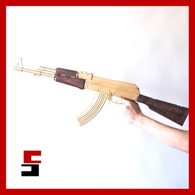 ak 47 kalashnikov arma alfinete ak47 3d print model - Mito3D