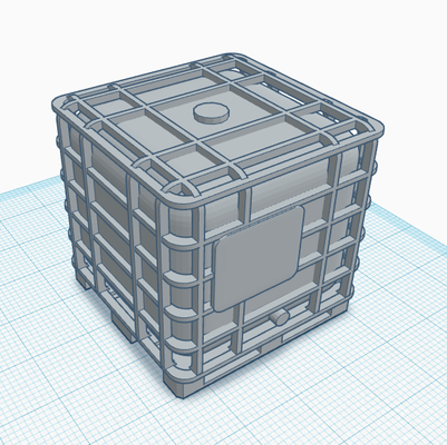 1 32 ölçek çiftlik ibc tank iğne şekli 3d print model - Mito3D