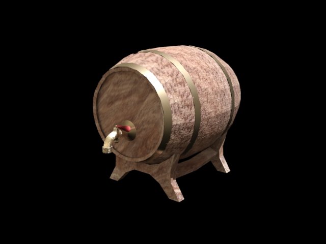 keg pinshape tap medieval beer 3D print model - Mito3D
