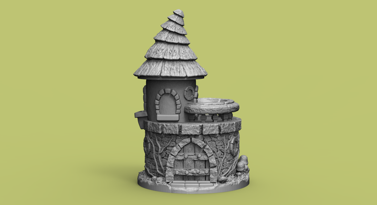 dragon house pinshape 3d print model - Mito3D