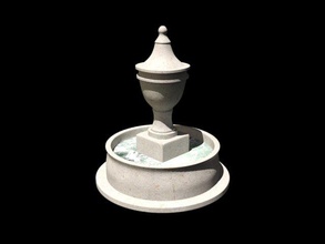 fontaine eau pinshape l'eau médiévale français 3d print model - Mito3D